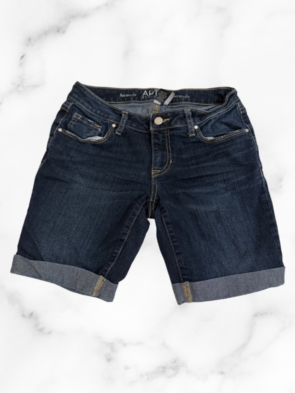 Womens APT. 9 Bermuda Jean Shorts